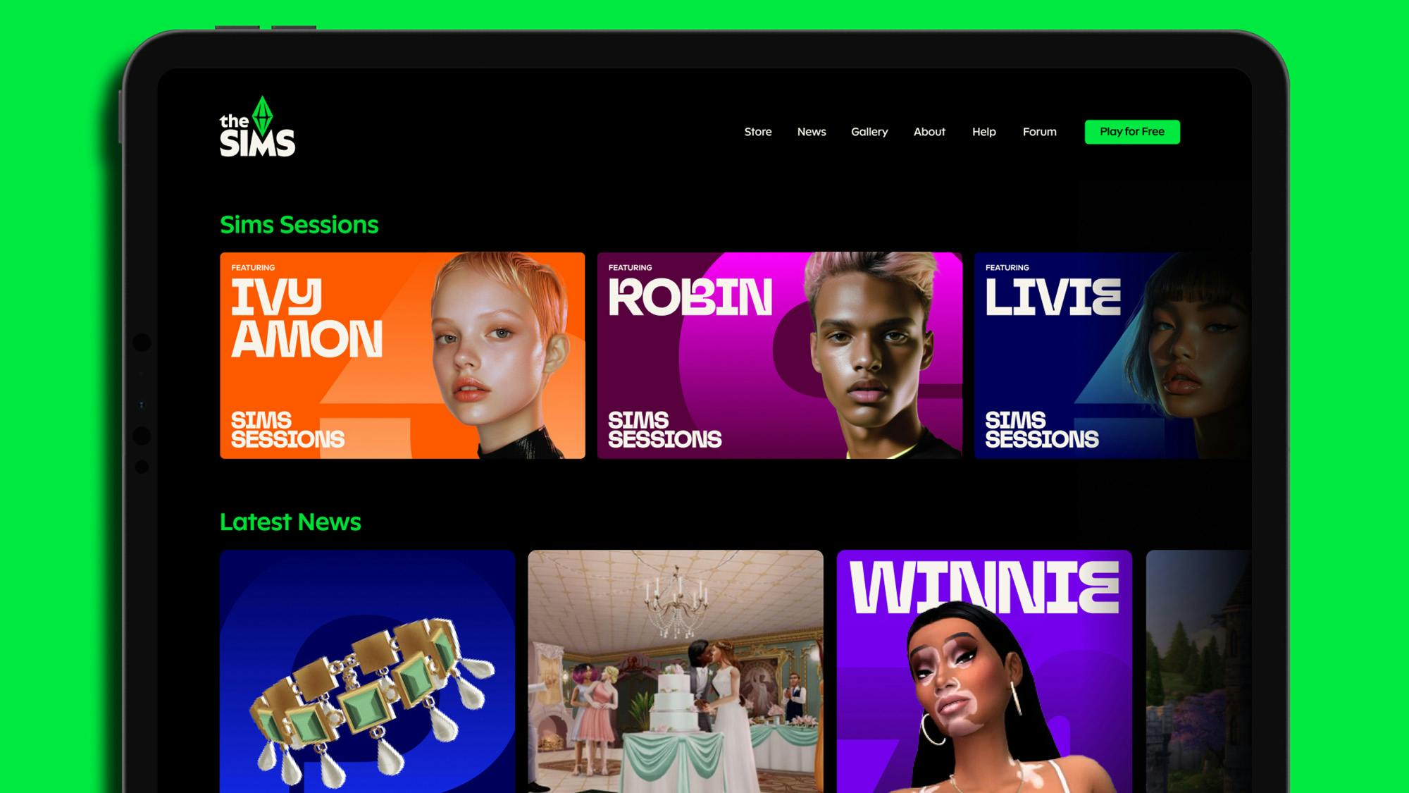 The Sims brand identity