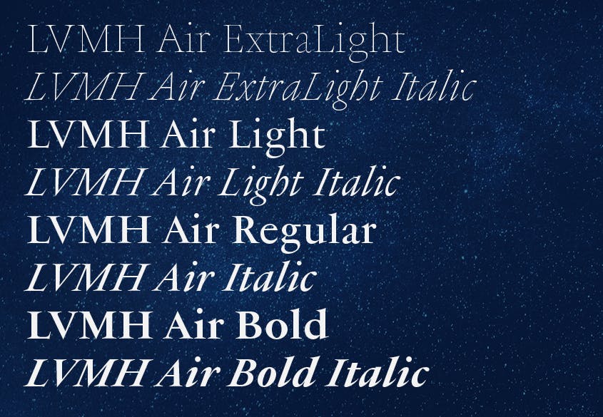 LVMH typography