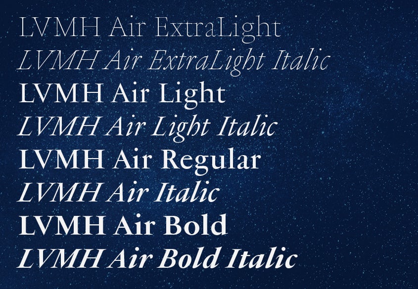 LVMH typography