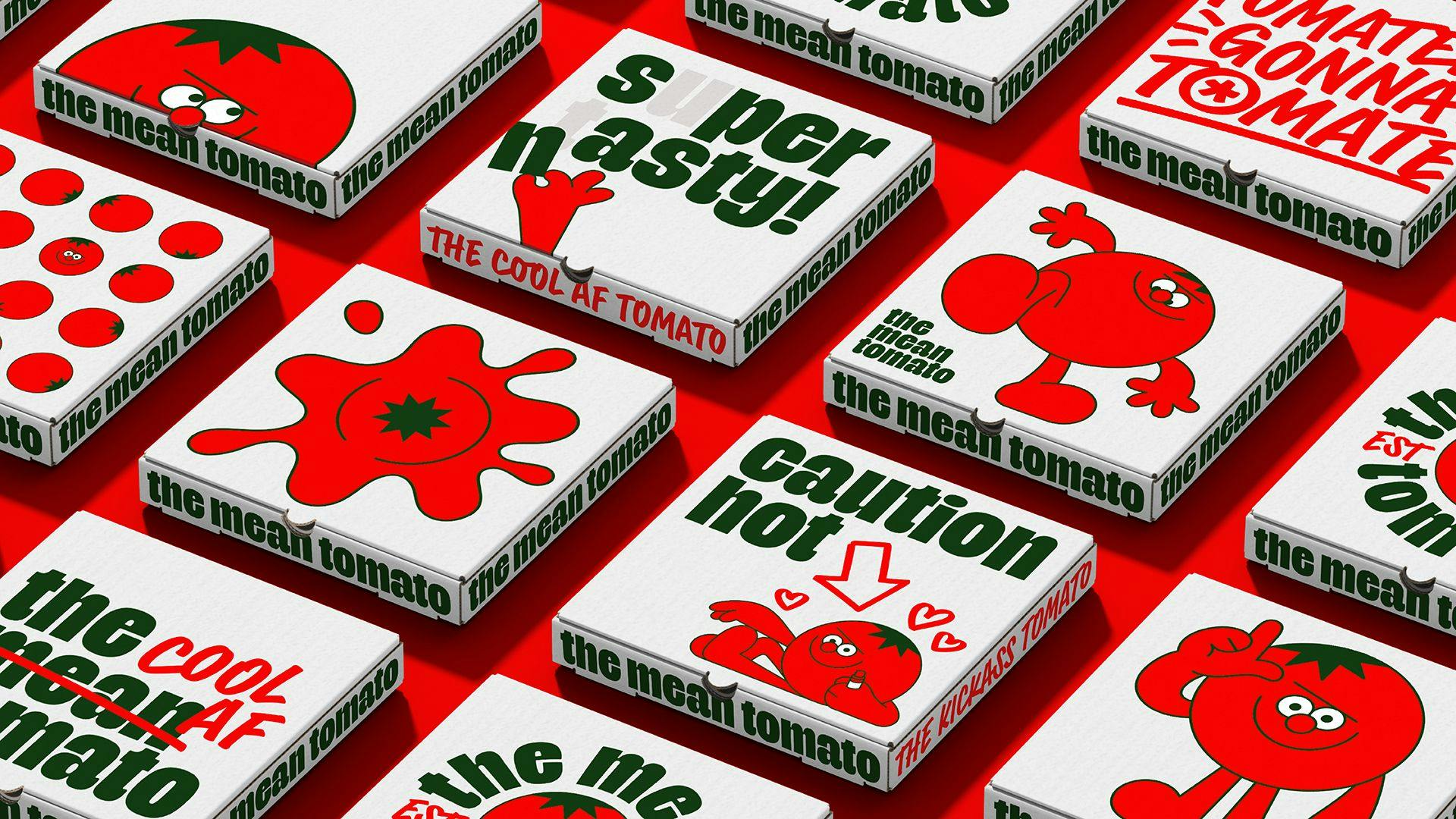 The Mean Tomato branding