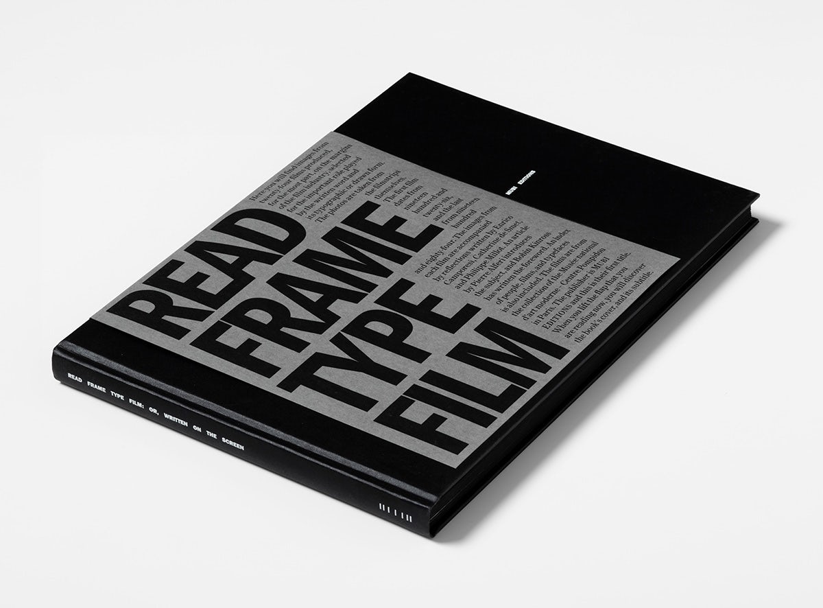 Grey outer cover of Mubi's book Read Frame Type Film