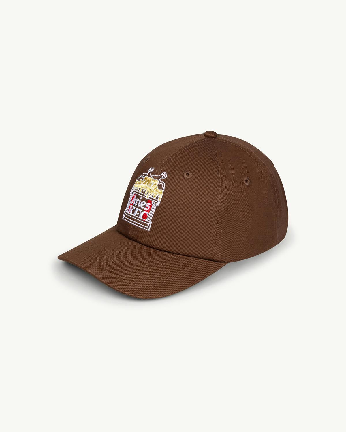 Brown cap featuring the Aries and KFC joint logo