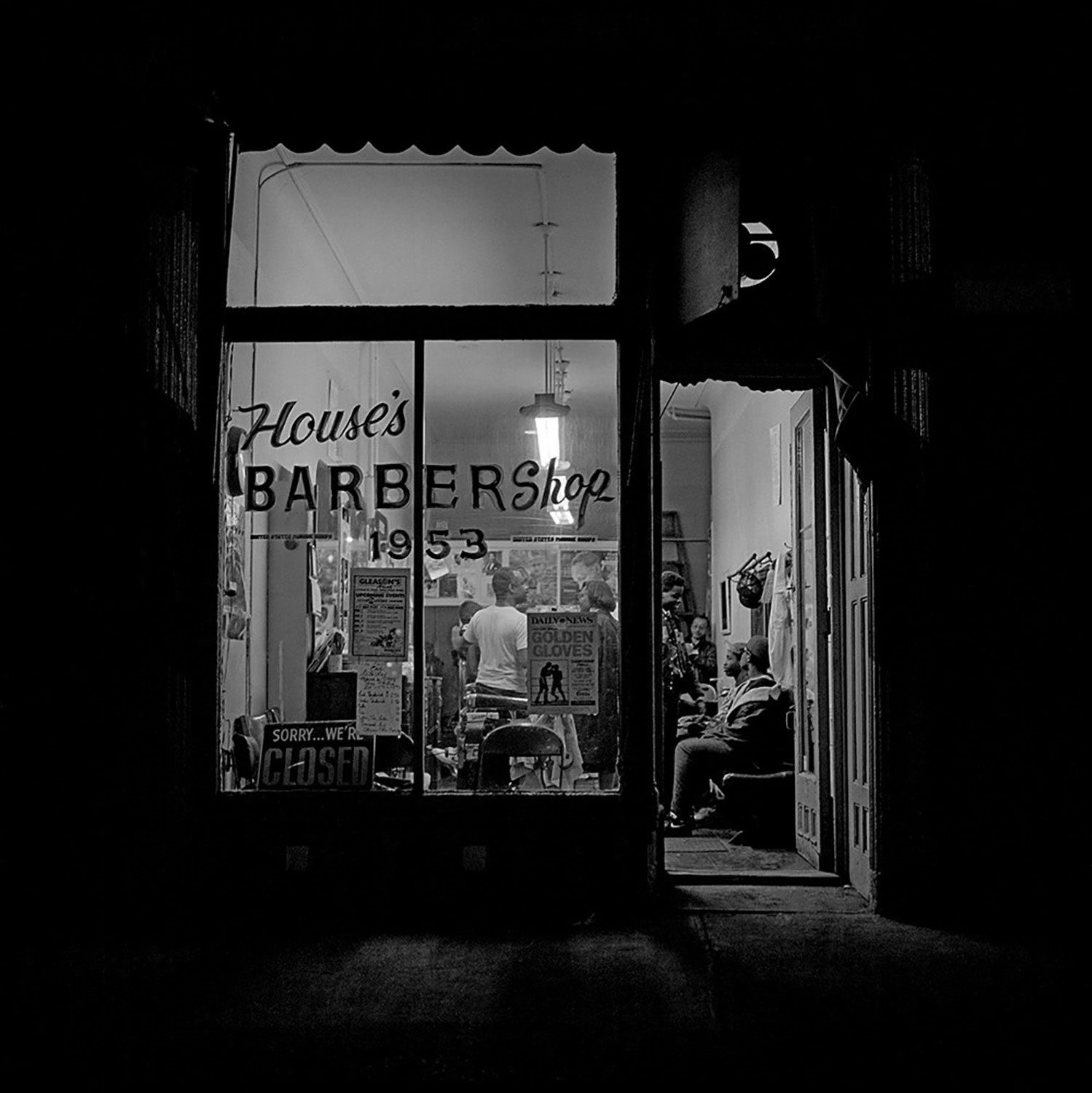 Nightfall, from the photo series House's Barber Shop by Jeffrey Henson Scales