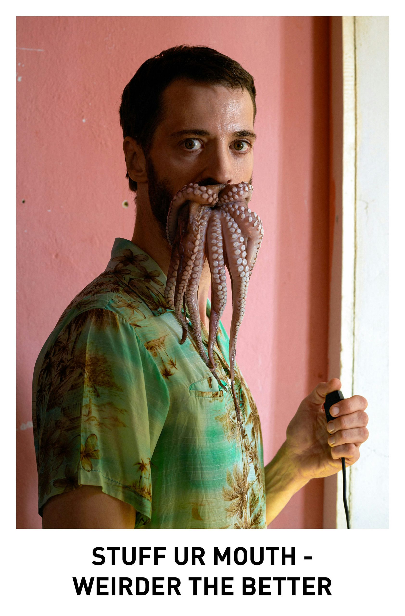 Stuff ur mouth - weirder the better, from Mitchell Moreno's book Body Copy