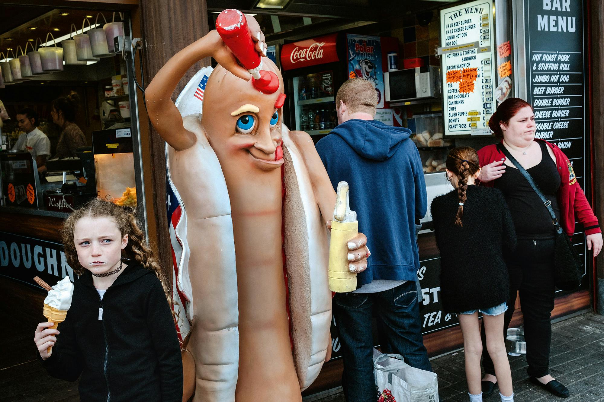 A sandwich shop in Bridlington, from Merlin Daleman's book Mutiny