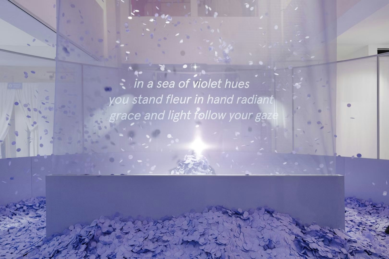 Glossier pop-up, Paris, designed by Random Studio