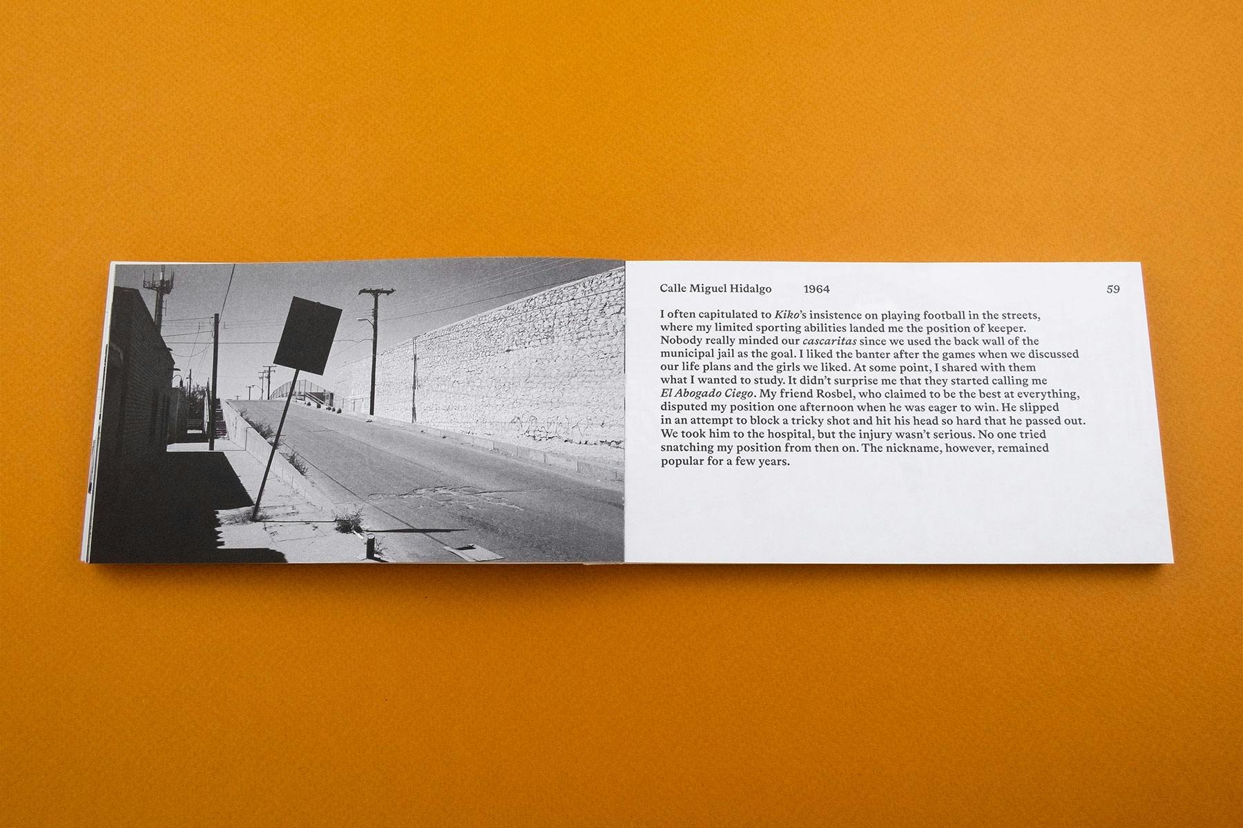 Calle Miguel Hidalgo spread from Border Documents, by Arturo Soto