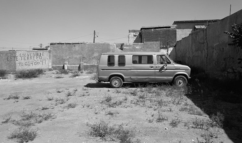 Van photo from Border Documents, by Arturo Soto