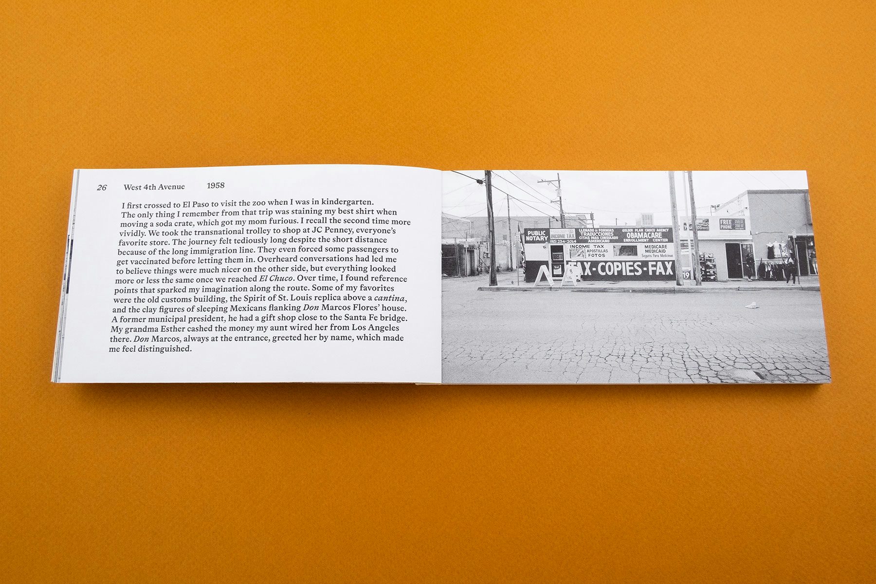 West 4th Avenue spread from Border Documents, by Arturo Soto
