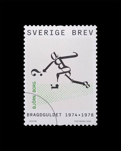 Björn Borg PostNord Bragdguldet stamp