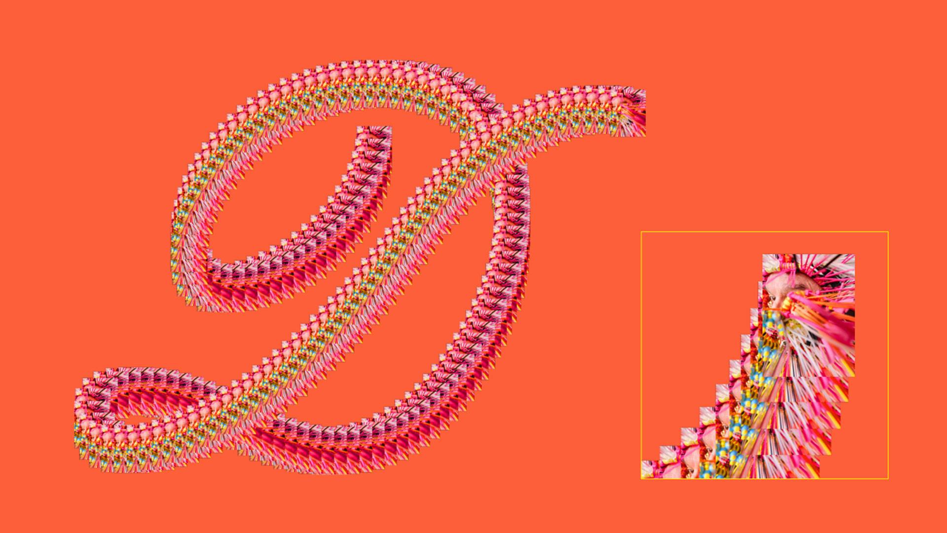 David Byrne Who Is The Sky? D Letterform