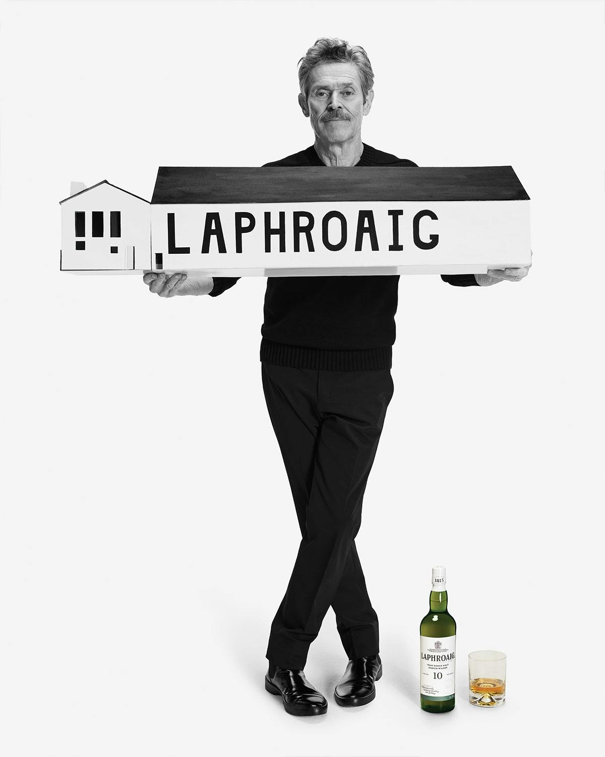 Willem Dafoe in Laphroaig's Unphorgettable campaign