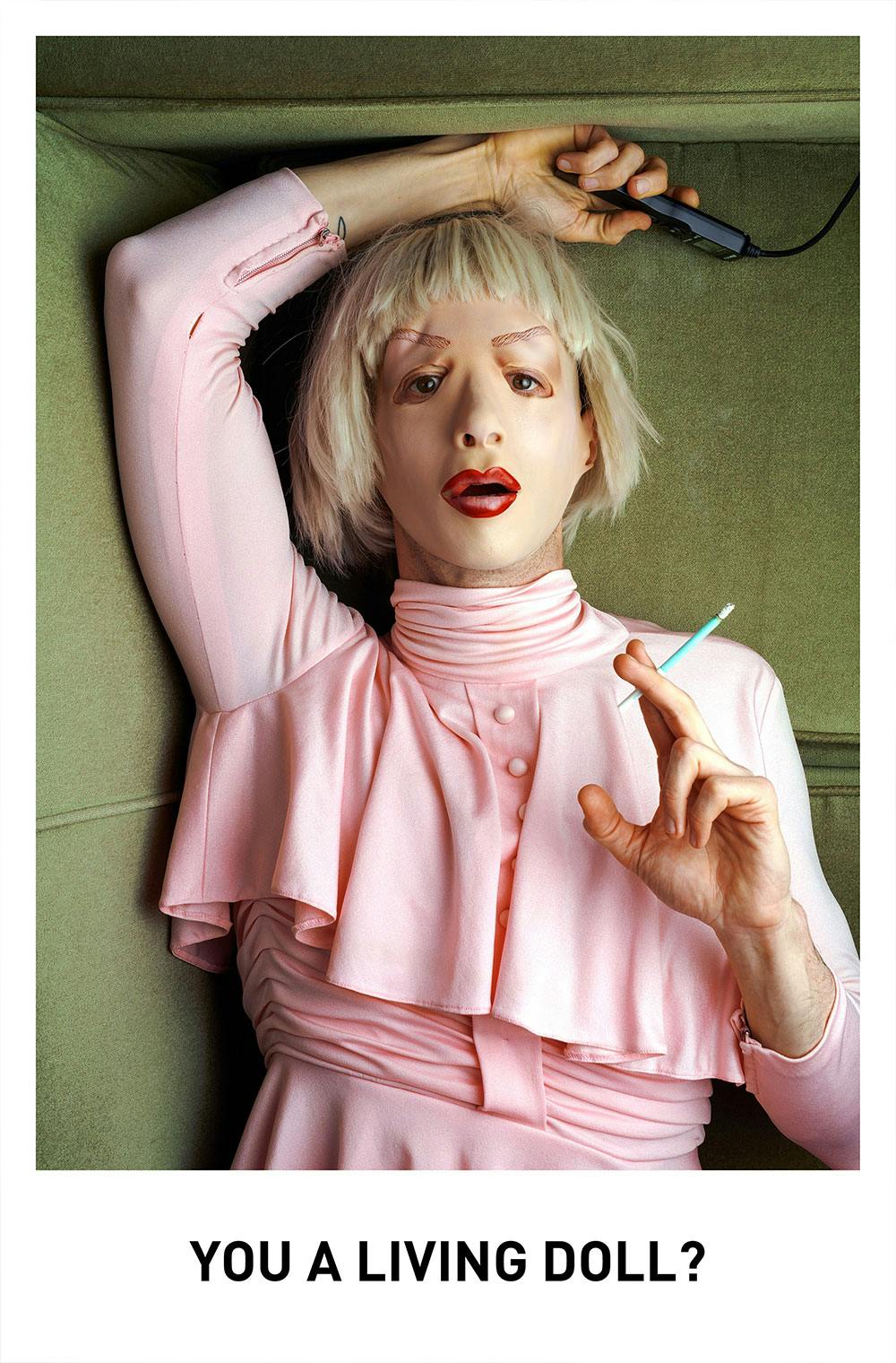 U a living doll? from Mitchell Moreno's book Body Copy