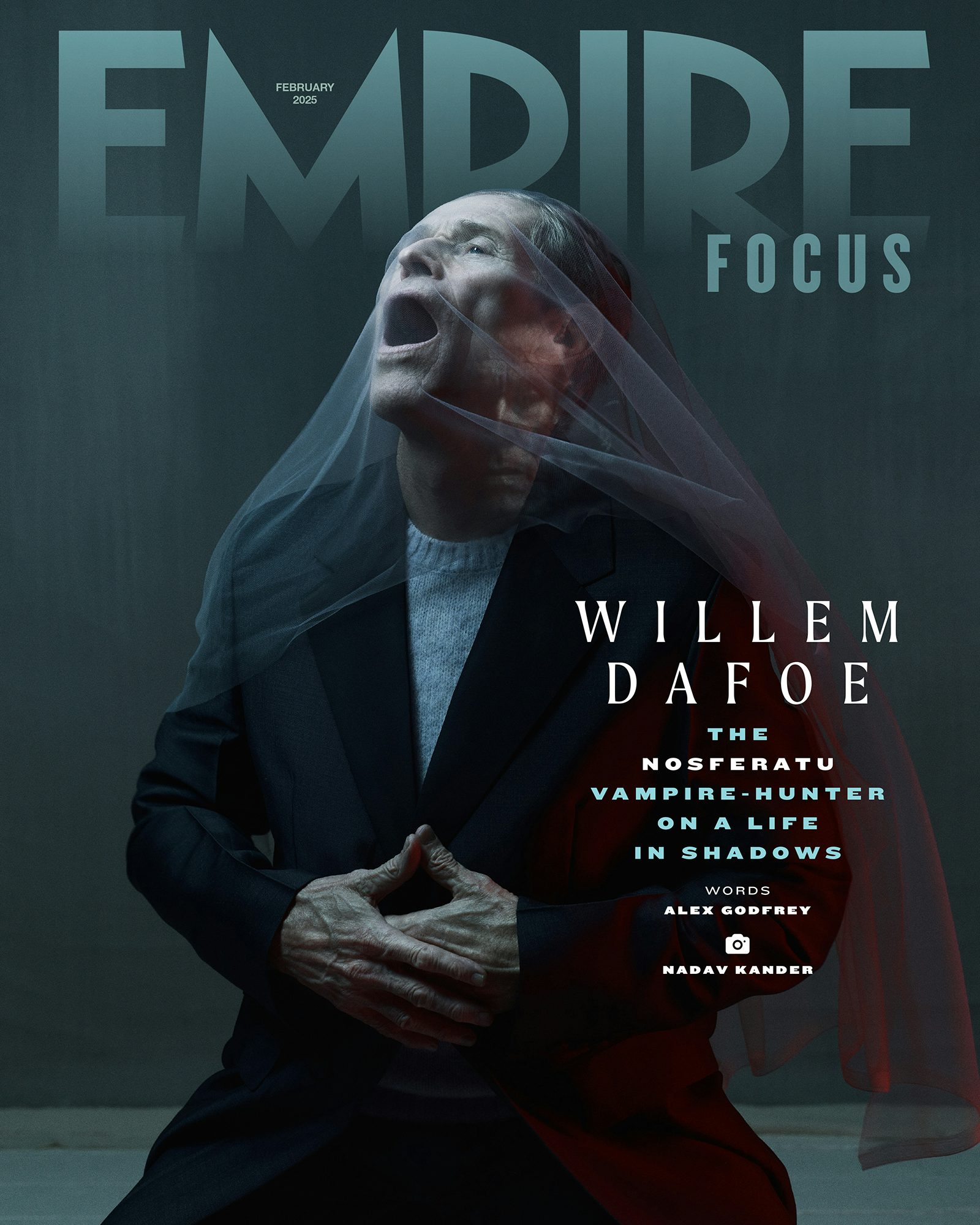 Willem Dafoe, Empire Magazine, London, England, 2024 © Nadav Kander