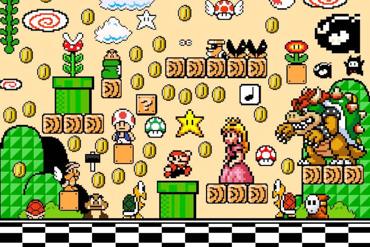 Super Mario Bros illustration Shutterstock