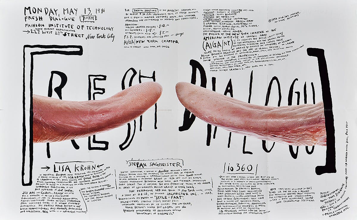 AIGA NY Fresh Dialogue poster