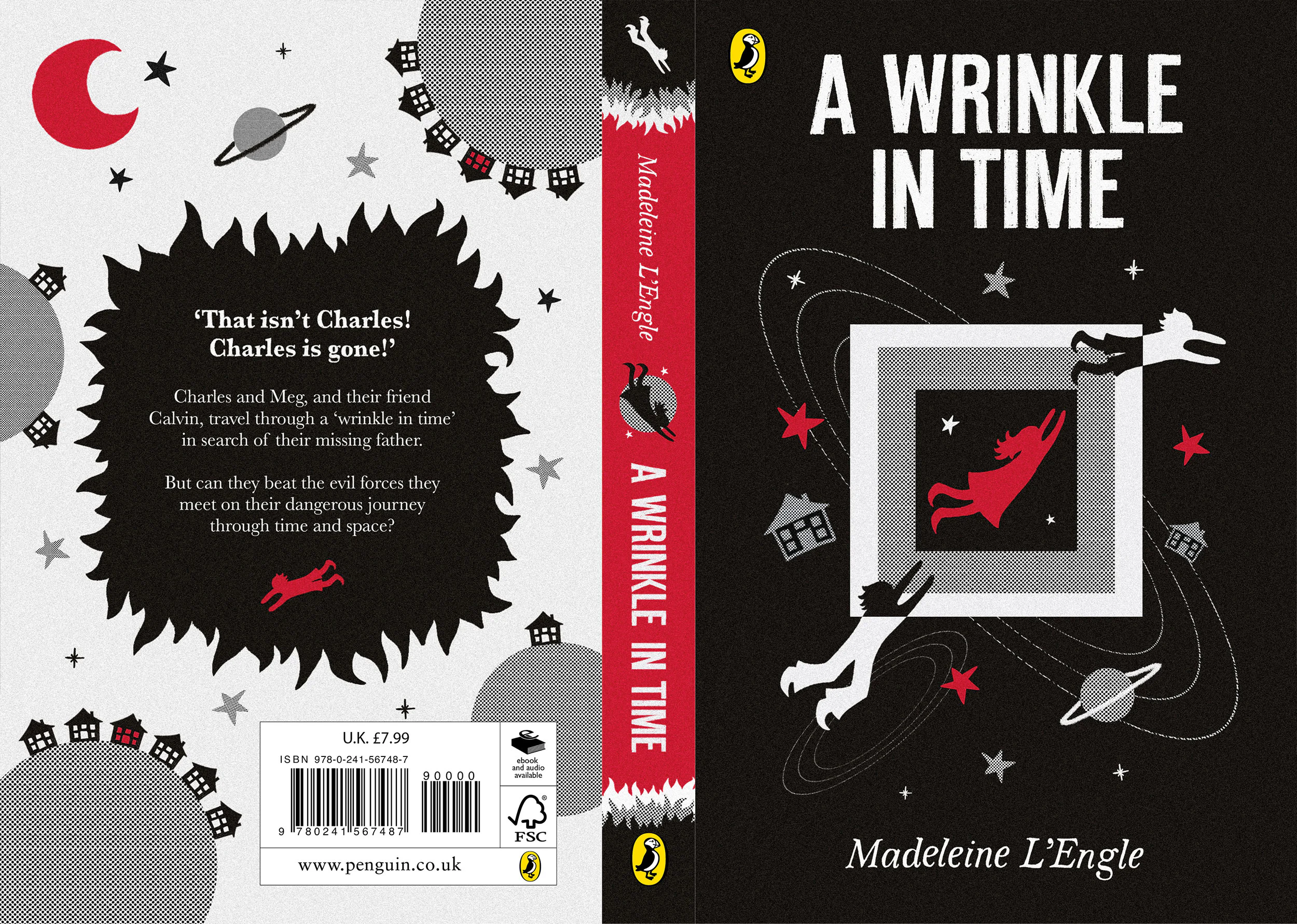A Wrinkle in Time book cover designed by Ivy Watts