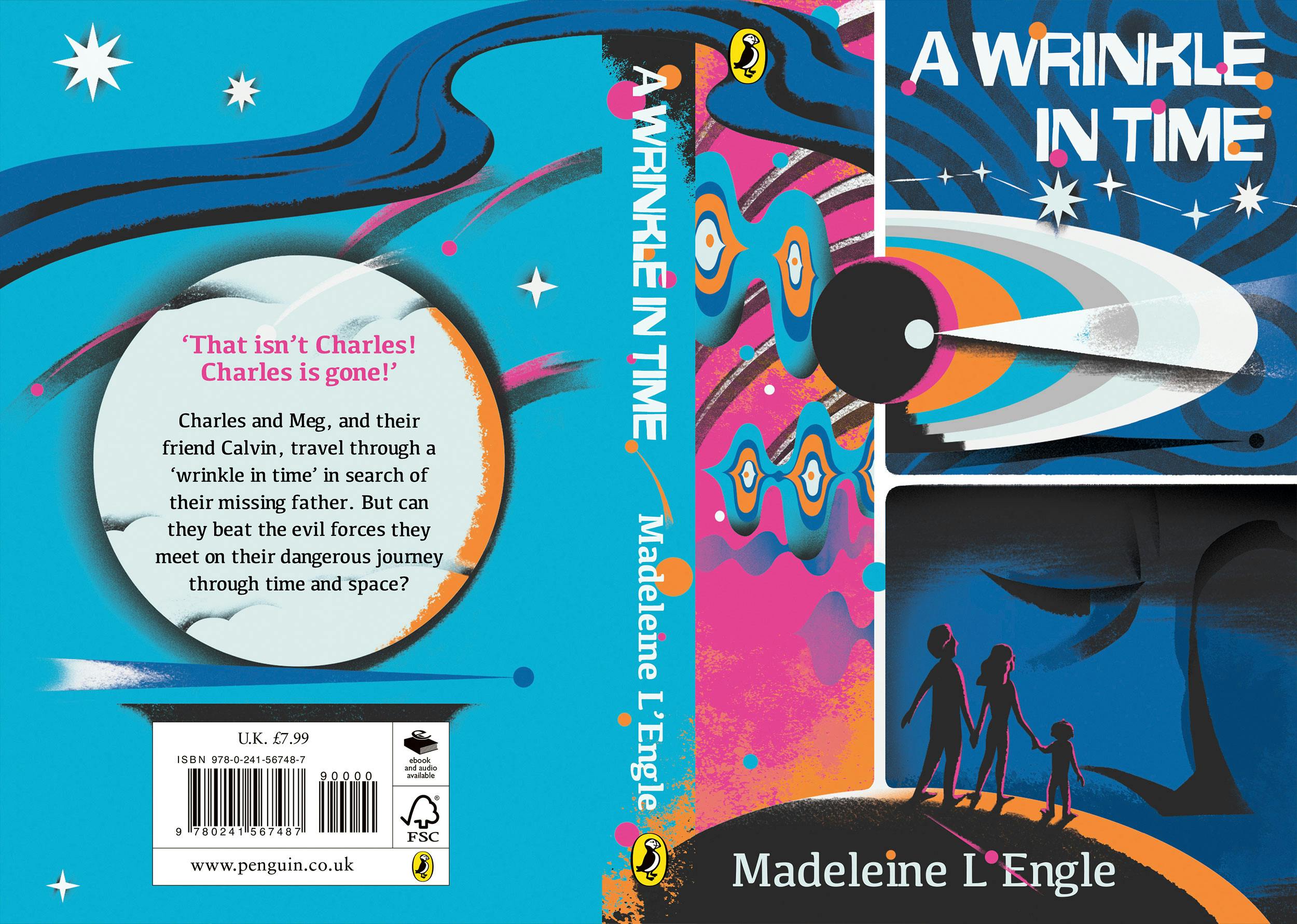 A Wrinkle in Time book cover designed by Jiazhen Cai