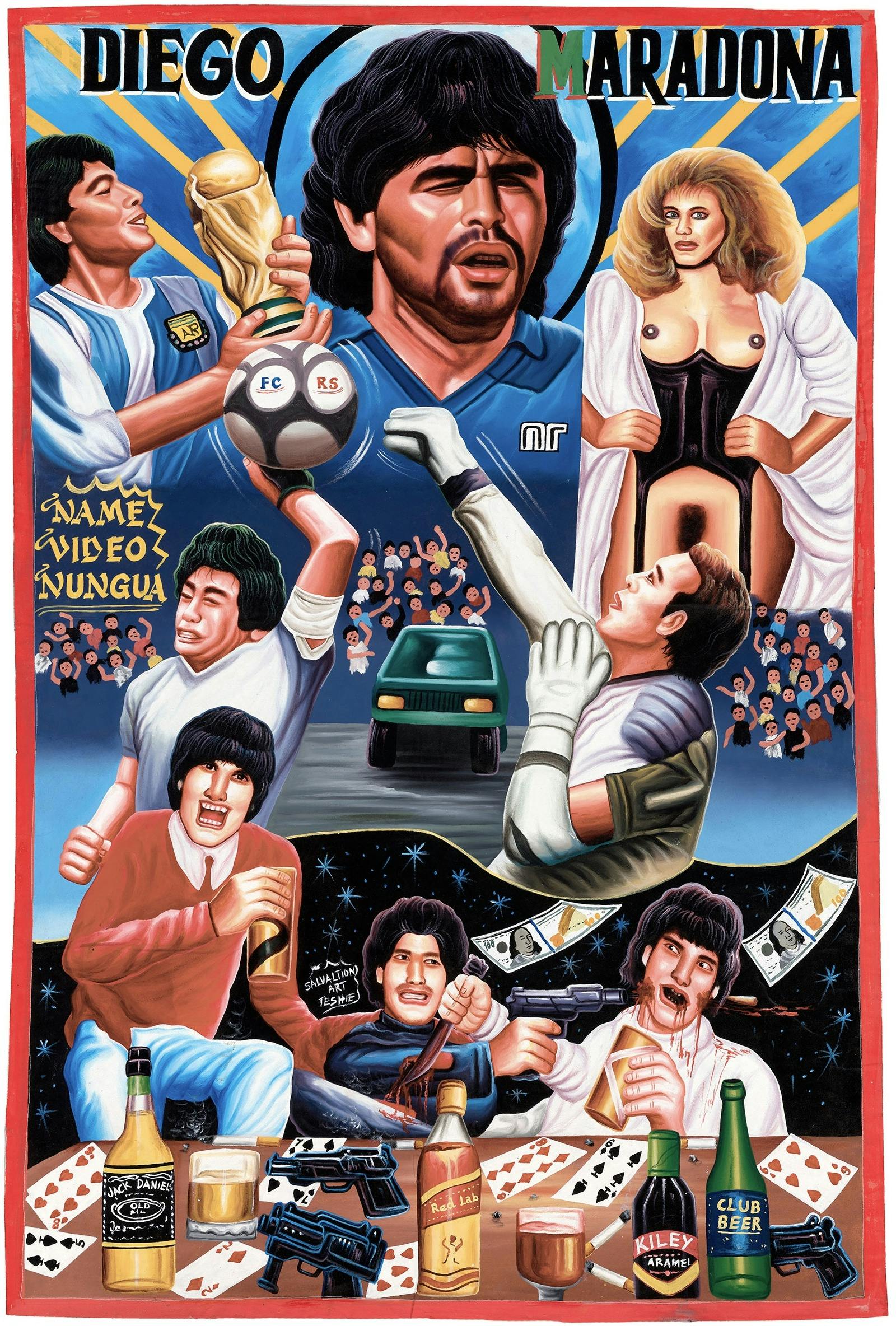 Football icons get the Ghanaian movie poster treatment