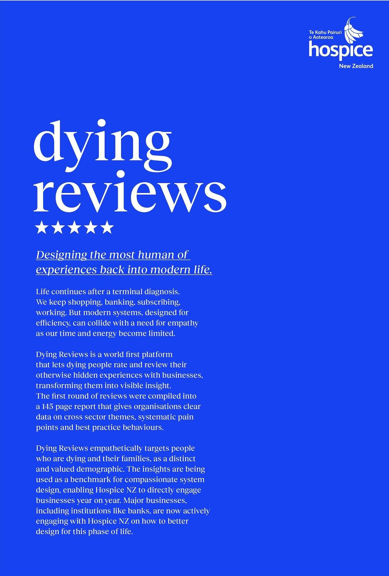 Hospice New Zealand rates businesses on how they treat the dying