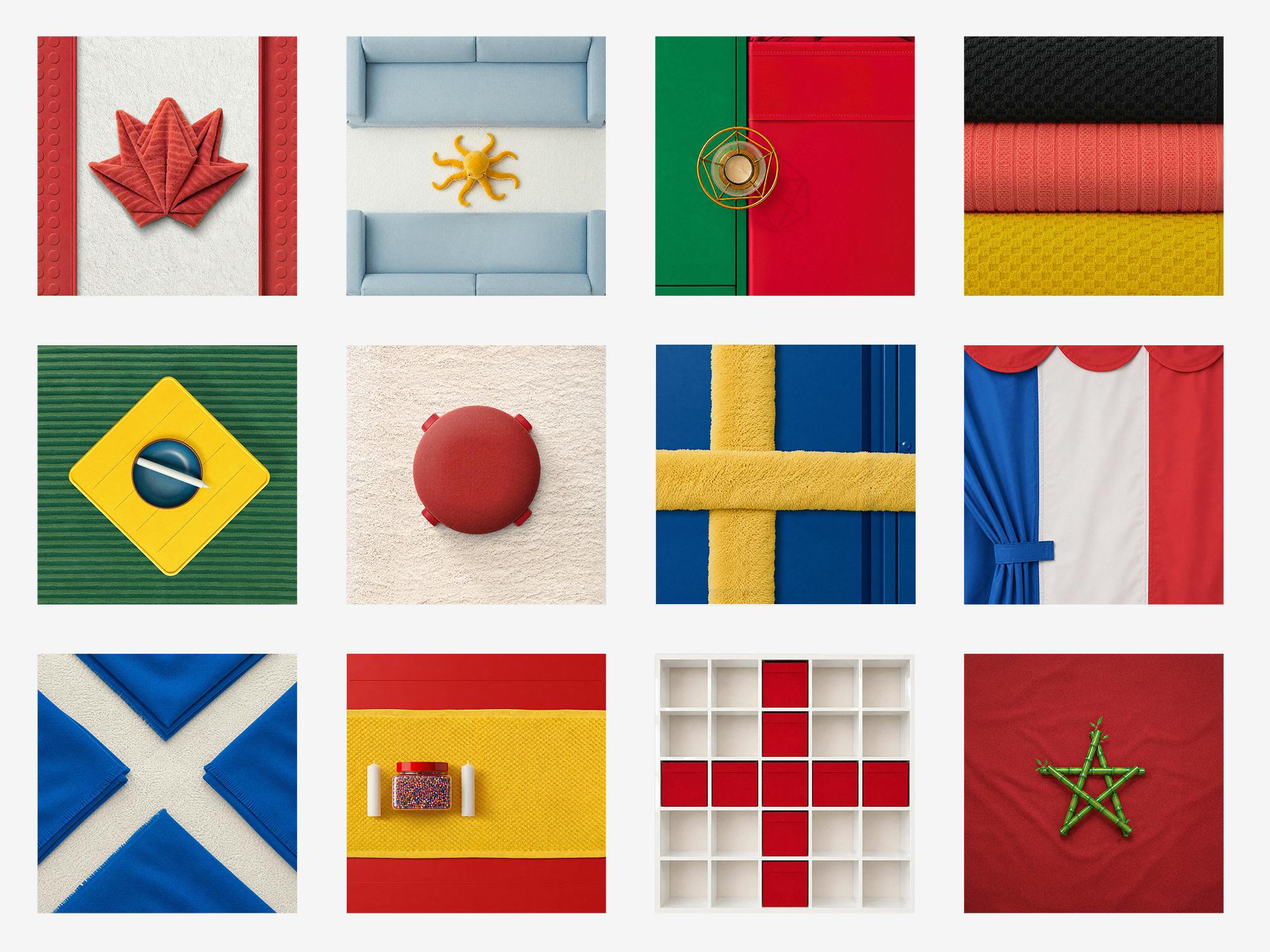 Ikea turns furniture into football flags for World Cup campaign