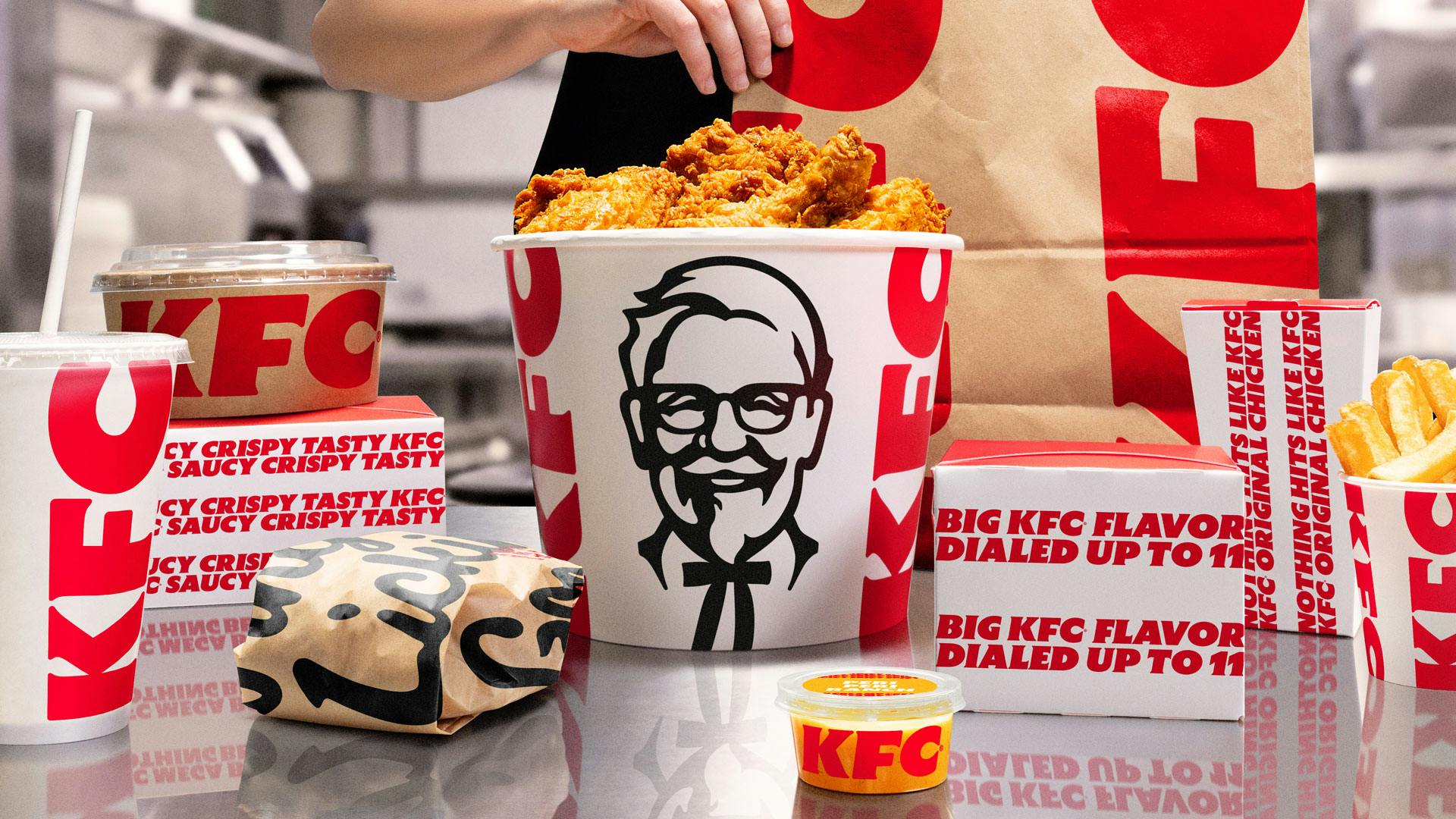 KFC unveils global rebrand centred on its iconic bucket