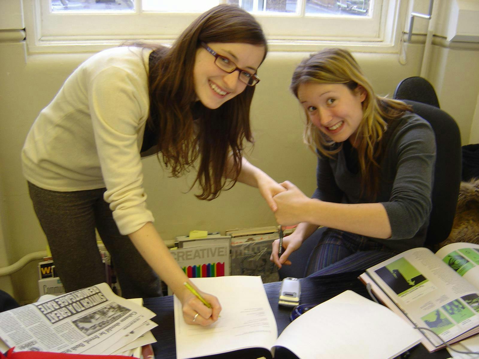 Franki Goodwin (right) and Deborah Caswell