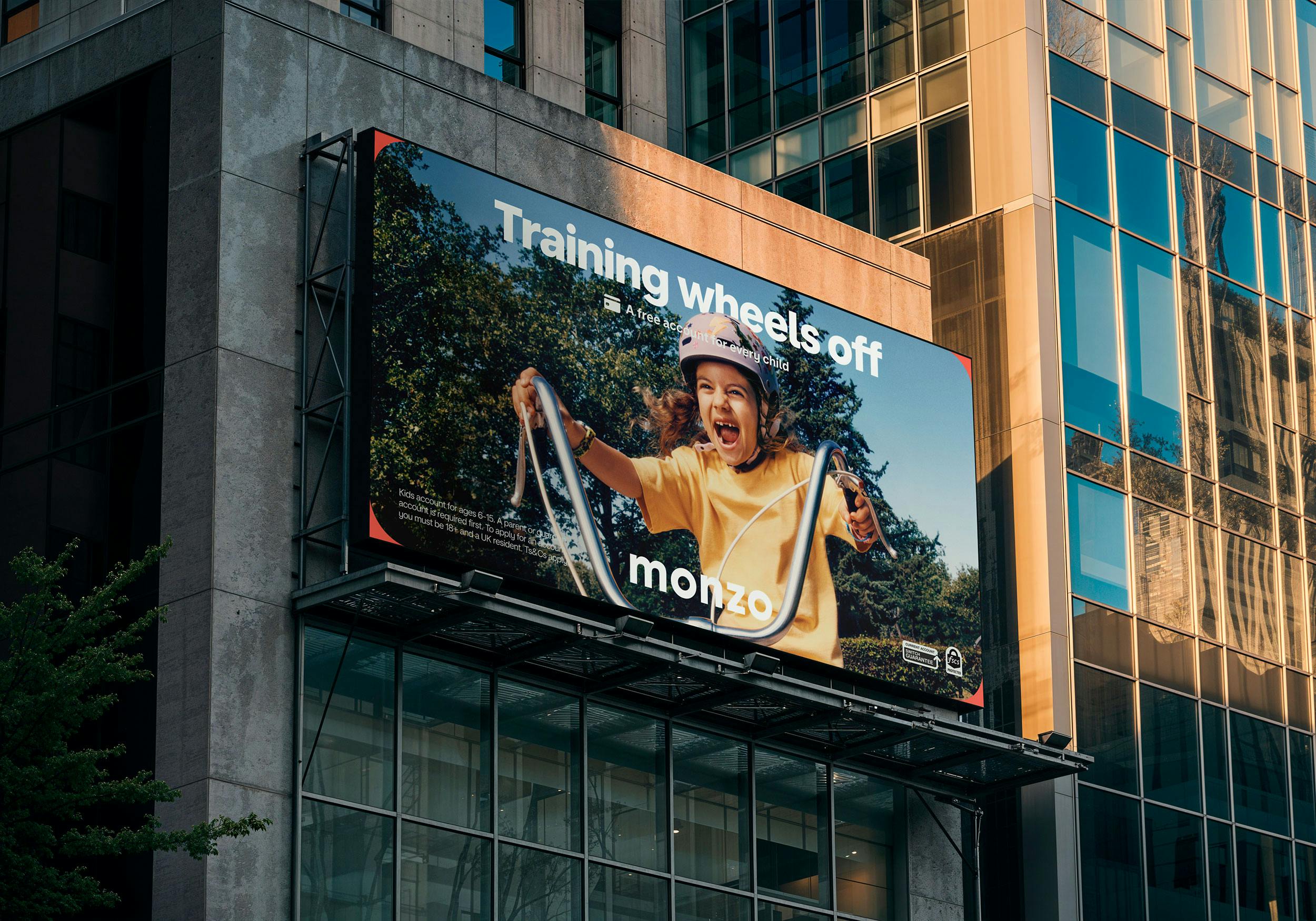 Monzo Get busy living OOH billboard