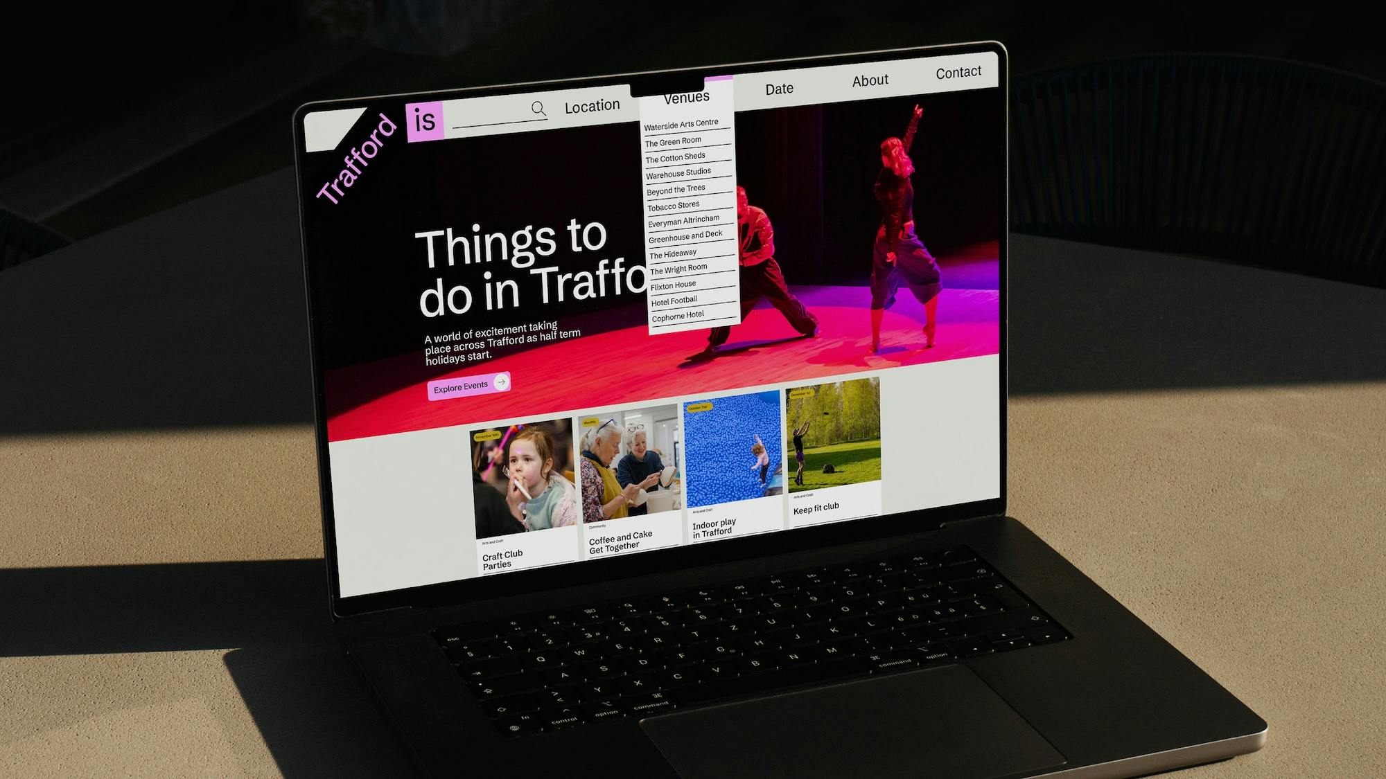 Trafford Is branding by Studio DBD