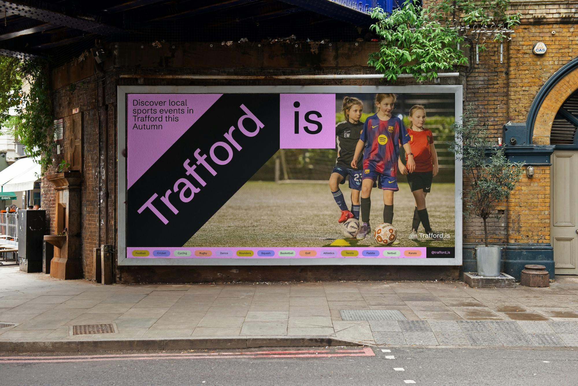 Trafford Is branding by Studio DBD